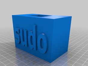 sudo maillet la main outils le marteau poignée de tête openscad arbre 3d print model - Mito3D