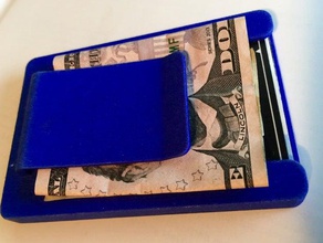 wallet money clip accessories cash drivers license m3d moneyclip slim 3d print model - Mito3D