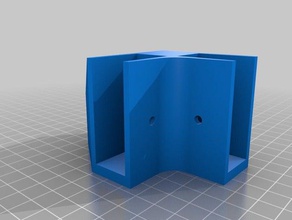 shelfie l foot right side bracket 3 4in mdf plywood organization customized 3d print model - Mito3D