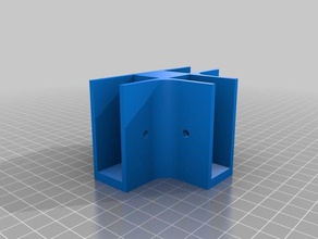 shelfie t foot bracket 3 4in mdf plywood organization customized 3d print model - Mito3D