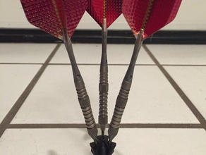 3 dart titular - no topo da tabela hobby dardos stand 3d print model - Mito3D