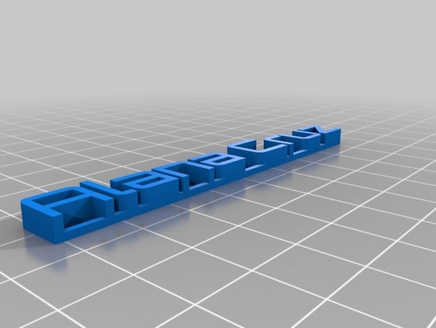 meine angepasste 3d-Typenschild Skulpturen kundengebundene 3D print model - Mito3D