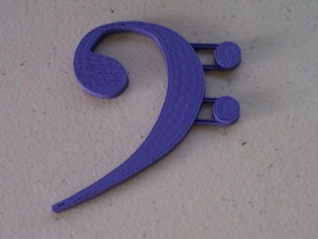 bass clef music note 3d print model - Mito3D