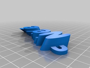 keyfob - nieves organization customized 3d print model - Mito3D