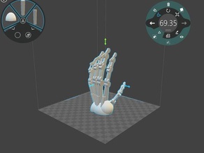 robot hand robotics rodot 3d print model - Mito3D