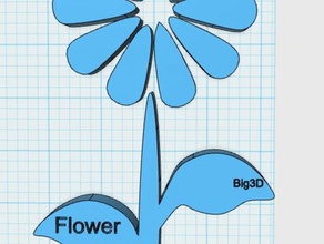 flower-big3d household atbig3d big3d biglab flower flowers plants vase 3d print model - Mito3D
