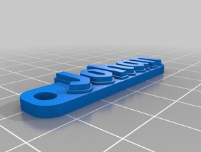 johan Schlüsselanhänger - Organisation kundengebundene 3d print model - Mito3D