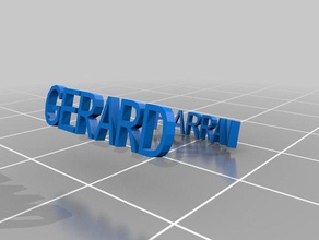 gerard anillo los anillos personalizado 3d print model - Mito3D