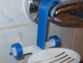 duş sabunluk banyo pil klip tutucu karıştırıcı sabun 3d print model - Mito3D
