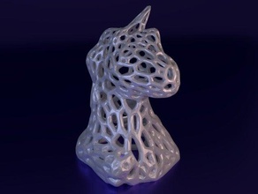 voronoi unicorn scans & replicas 123d catch meshmixer scan 3d print model - Mito3D