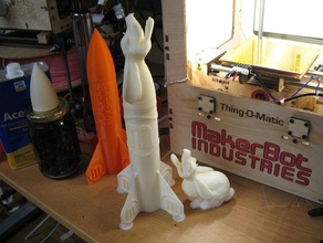 drabocket v1 otros dragón mashup el conejo cohete meshmixer espacio de mes 3d print model - Mito3D