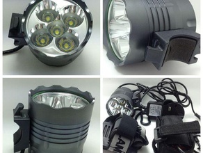 bike light base 6000lumen del cree led di luce parti ricambio bici leggera a montaggio sostituzione 3d print model - Mito3D