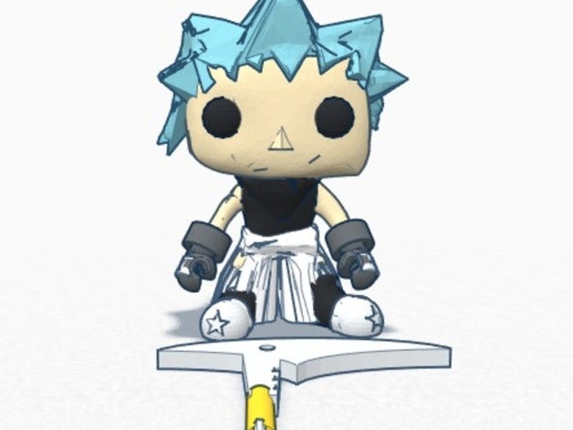 black star funko pop Menschen manga soul eater tsubaki 3D print model - Mito3D