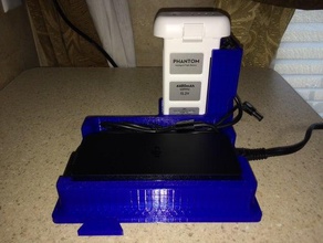 phantom 3 charging dock hobby battery holder station dji modular 3d print model - Mito3D