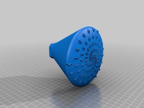 90 fan-jet-Dusche-Kopf Bad kundengebundene 3d print model - Mito3D