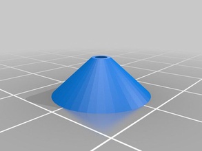 filament bend prevention cone-customizable 3d printer parts customizer extruder simple 3d print model - Mito3D
