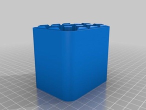 18650 containers customized 3d print model - Mito3D