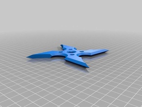 la velocidad de lanzar shuriken herramientas mano 3d print model - Mito3D