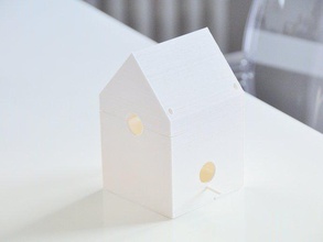 uccelli progetto di housing 1 gli animali domestici birdhouse 3d print model - Mito3D