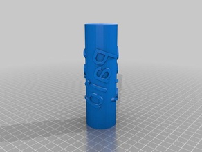 my customized paid text paint roller art tools 3d print model - Mito3D