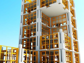 jigsaw yapıcı binalar ve yapılar mimarlık blok bina tasarım detay ev lego modüler ofis bulmaca gökdelen 3d print model - Mito3D
