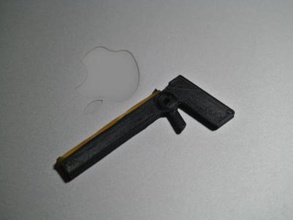 nastro di gomma pistola 3d la stampa test 3d print model - Mito3D