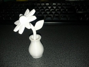 flower vase decor household 3d print model - Mito3D