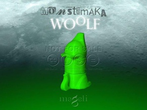 monstamaka woolf toys & games animal puzzle toy wolf 3d print model - Mito3D