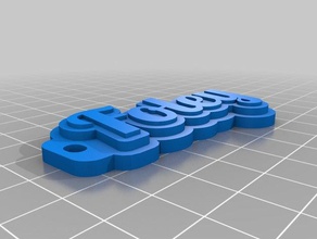 mi personalizar de varias líneas la etiqueta keychain3 organización personalizado 3d print model - Mito3D