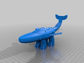 ketter balena gambe La stampa 3d magia magico magiv majestic monster 3d print model - Mito3D