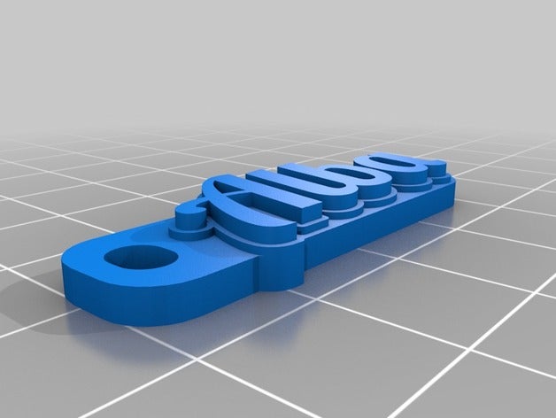 alba keychain organization customized 3D print model - Mito3D