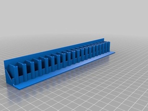 meine angepasste Werkzeughalter openscad parametric Bohrungen Organisation 3d print model - Mito3D