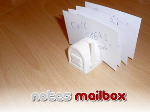 notes boîte aux lettres ménage 3d print model - Mito3D
