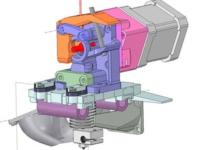 direct drive wade extrusora raldrich planetários de engrenagens Impressora 3d extrusoras 3d print model - Mito3D