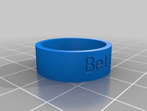 bettty papa rings customized 3d print model - Mito3D