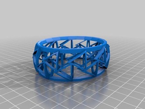triangle bracelet bracelets customized 3d print model - Mito3D