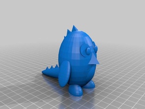 simonet - barney el pollo La impresión en 3d de 3d print model - Mito3D