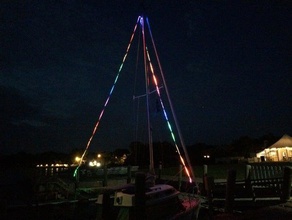 led system sailboats electronics lightitup neopixel sailboat 3d print model - Mito3D