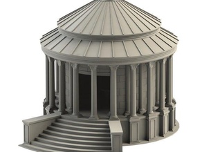 Tempel der vesta v2 Gebäude & Strukturen alten Architektur roman Rom seetheworld vestal 3d print model - Mito3D