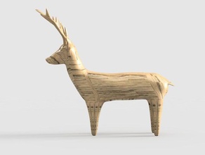 Reh Tiere 3dmodel Tier Geweihe Pfeil Kunst Bogen Armbrust doe fawn Abbildung Spaß machen hunter auf die Jagd lumber Fleisch Modell Natur im freien real realistisch sind Schwanz Wald 3d print model - Mito3D