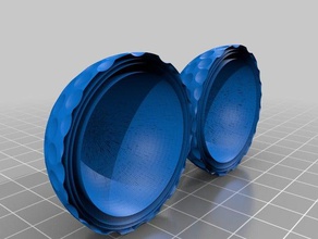golf ball halfs toys & games outdoors sports 3d print model - Mito3D