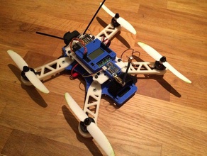 250 dimensioni fpv racing quad r c i veicoli drone quadcopter 3d print model - Mito3D