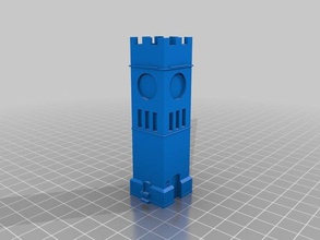 clock tower buildings structures 3d print model - Mito3D