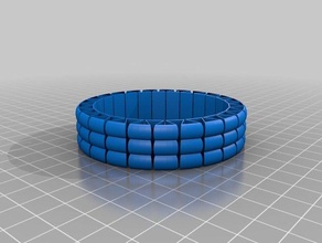 mon personnalisés plus stretchlet bracelet les bracelets personnalisé 3d print model - Mito3D