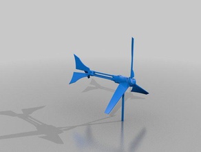 catchthewind wind turbine electronics windmill 3d print model - Mito3D