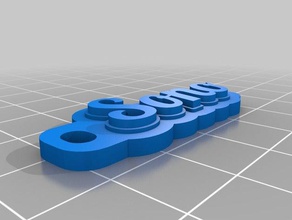 sono Anahtarlık var organizasyon özelleştirilmiş 3d print model - Mito3D