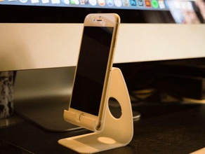 iphone standı cep telefonu apple imac 5 dur 3d print model - Mito3D