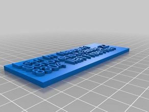 laurin's name plate customized 3d print model - Mito3D