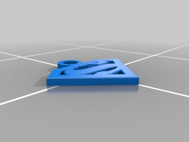 superman keychain signs & logos keychains key chain logo symbol 3D print model - Mito3D