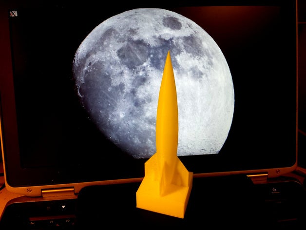 Raketen-statue base Fahrzeuge Rakete 3D print model - Mito3D